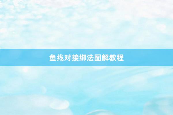 鱼线对接绑法图解教程