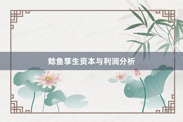 鲶鱼孳生资本与利润分析